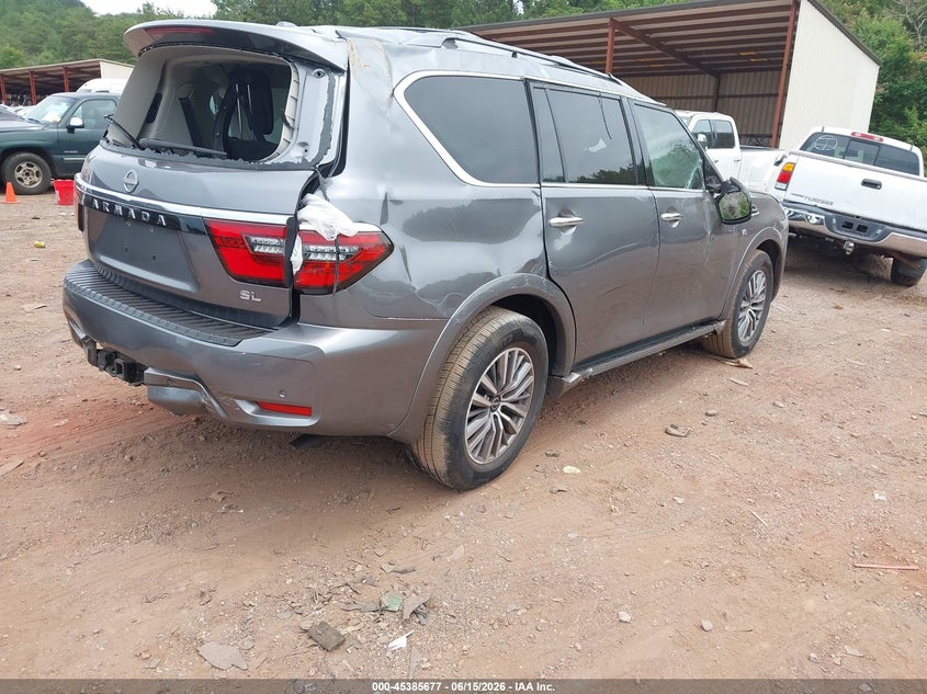 2022 Nissan Armada VIN JN8AY2BA9N9390859 IAAI salvage auction — BIO HAZARD, Salvage (Alabama), sold $3,650 on 2026-07-15 (photo 4)