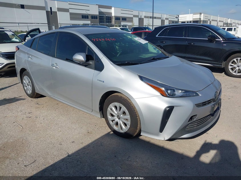 2019 Toyota Prius VIN JTDKARFU6K3101534 IAAI salvage auction — Hail, Clear, sold $5,000 on 2026-09-15 (photo 1)