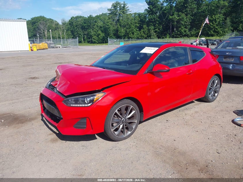 2019 Hyundai Veloster VIN KMHTG6AF2KU011118 IAAI salvage auction — FRONT END, Salvage (Connecticut), sold $1,650 on 2026-07-31 (photo 2)
