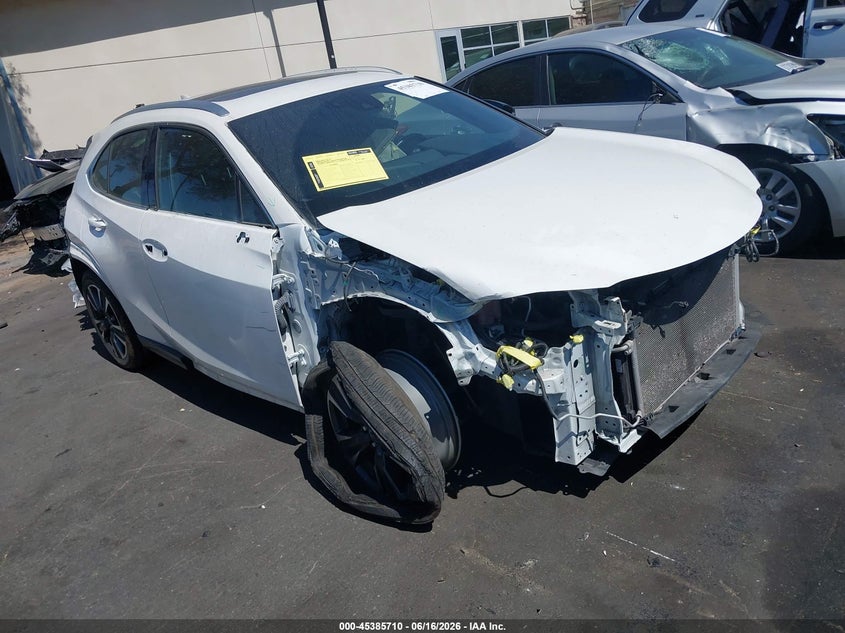 2019 Lexus Ux VIN JTHY3JBH9K2018005 IAAI salvage auction — FRONT & REAR, Salvage Certificate (California), sold $2,850 on 2026-07-12 (photo 1)