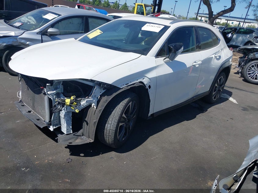 2019 Lexus Ux VIN JTHY3JBH9K2018005 IAAI salvage auction — FRONT & REAR, Salvage Certificate (California), sold $2,850 on 2026-07-12 (photo 2)