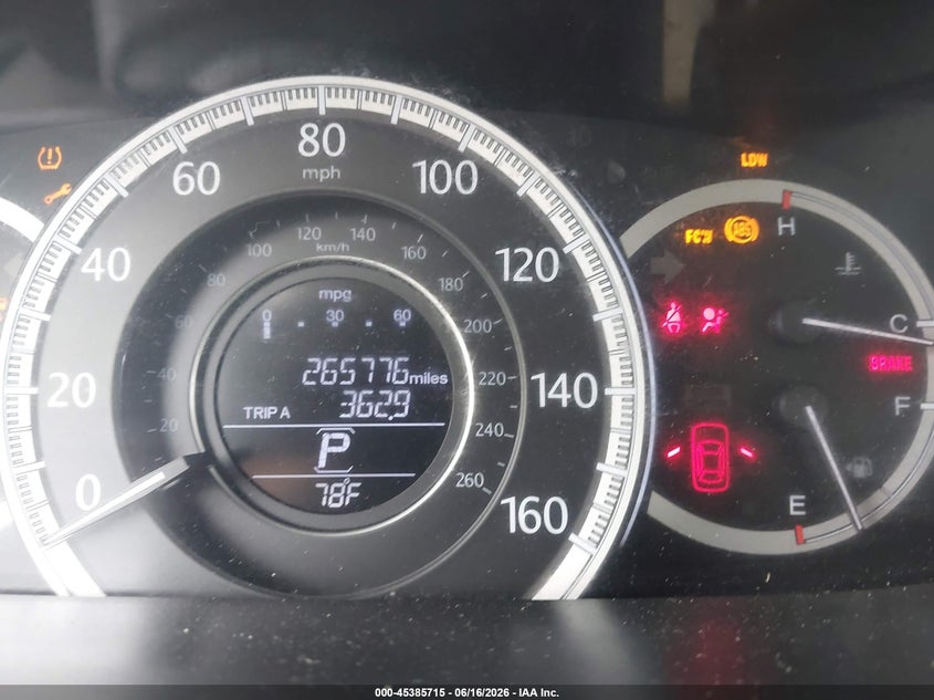 2015 Honda Accord VIN 1HGCR3F8XFA000254 IAAI salvage auction — FRONT END, Original (Texas), sold $1,400 on 2026-07-23 (photo 7)