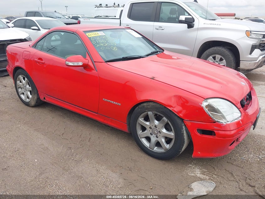 2002 Mercedes-benz Slk-klasse VIN WDBKK49F22F240019 IAAI salvage auction — REPOSSESSION, Nrc Lienholder Repossession Paperwork (Texas), sold $775 on 2026-07-13 (photo 1)