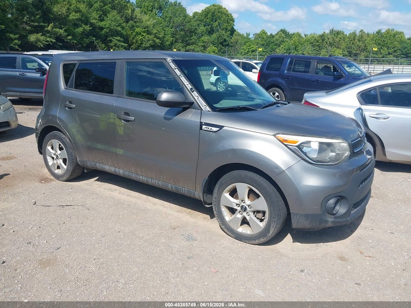 2019 Kia Soul VIN KNDJN2A26K7681289 IAAI salvage auction — NORMAL WEAR, Clear (Tennessee), sold $900 on 2026-07-15 (photo 1)
