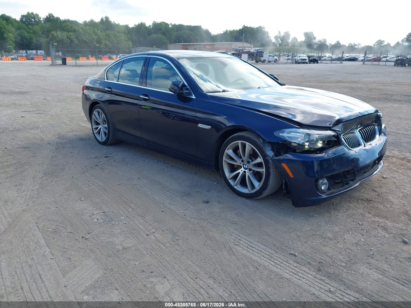2016 BMW 5er VIN WBA5B3C5XGG253799 IAAI salvage auction — FRONT END, Salvage Title, sold $4,100 on 2026-08-19 (photo 1)