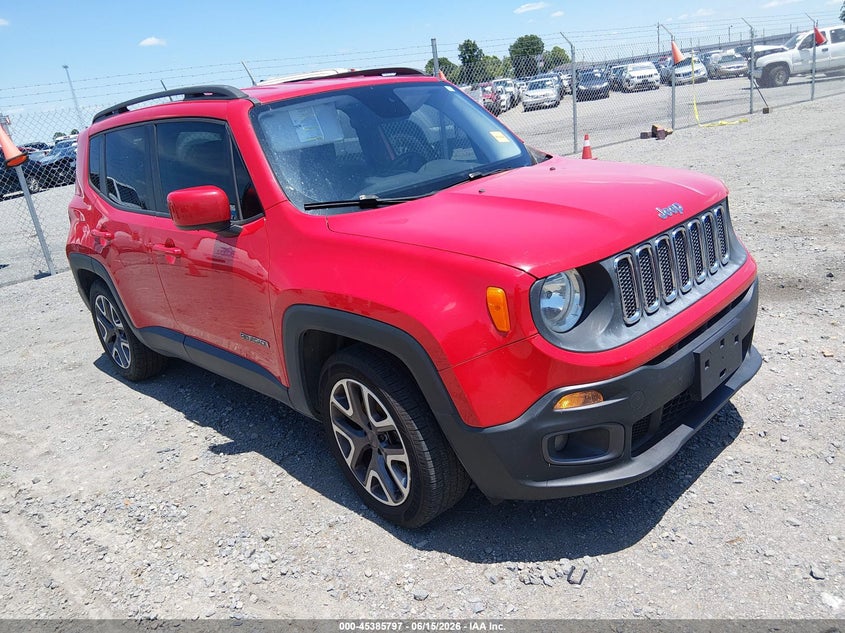 2015 Jeep Renegade VIN ZACCJABT2FPB99434 IAAI salvage auction — REAR END, Clear (Arkansas), sold $700 on 2026-08-05 (photo 1)