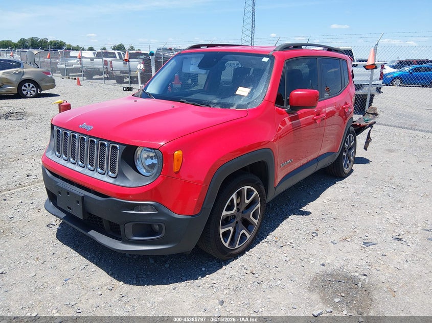 2015 Jeep Renegade VIN ZACCJABT2FPB99434 IAAI salvage auction — REAR END, Clear (Arkansas), sold $700 on 2026-08-05 (photo 2)