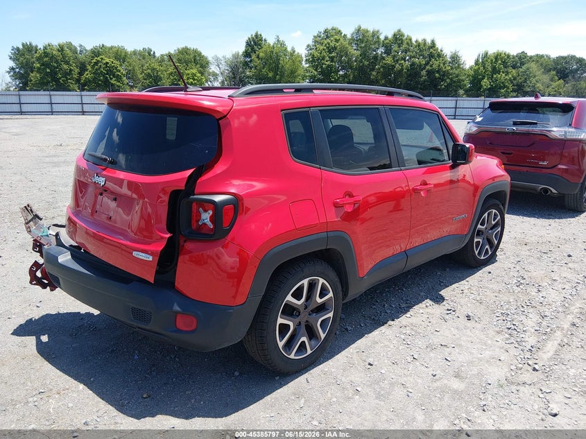 2015 Jeep Renegade VIN ZACCJABT2FPB99434 IAAI salvage auction — REAR END, Clear (Arkansas), sold $700 on 2026-08-05 (photo 4)