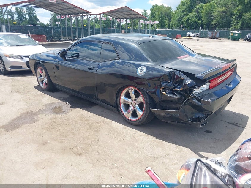 2014 Dodge Challenger VIN 2C3CDYAG4EH225184 IAAI salvage auction — LEFT REAR, Salvage Title, sold $1,500 on 2026-09-17 (photo 3)