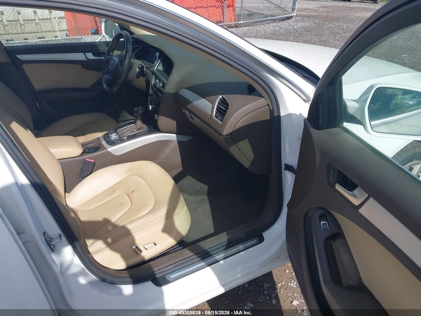 2013 Audi A4 VIN WAUFFAFL9DN008376 IAAI salvage auction — FRONT END, Clear (Rhode Island), sold $475 on 2026-07-10 (photo 5)