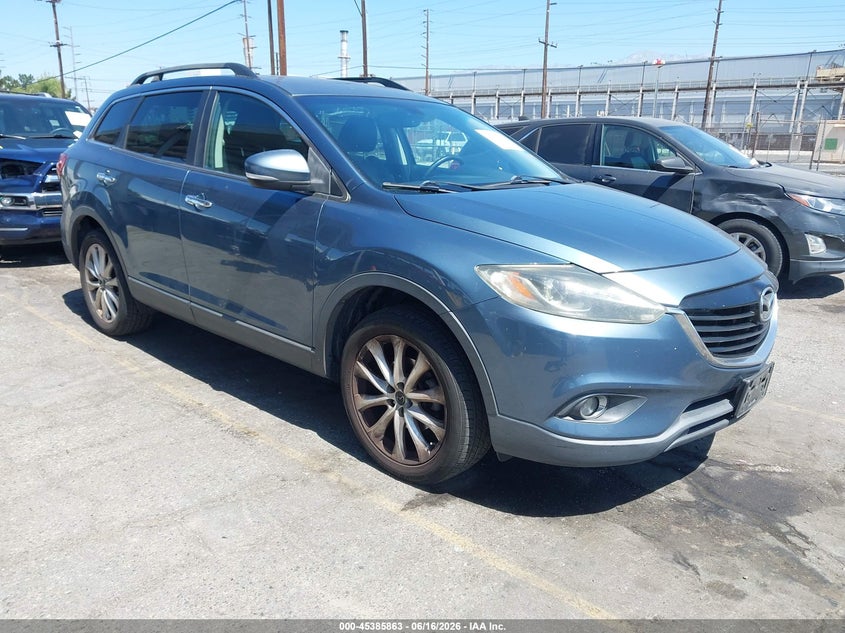 2014 Mazda Cx-9 VIN JM3TB2DVXE0442971 IAAI salvage auction — RIGHT FRONT, Salvage (California), sold $2,150 on 2026-07-07 (photo 1)