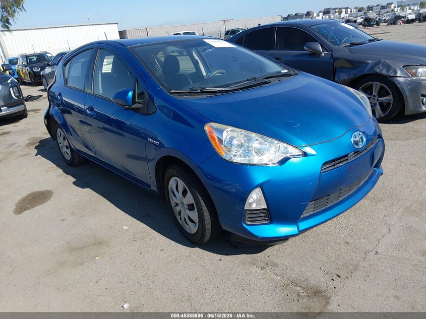 2014 Toyota Prius c VIN JTDKDTB37E1065712 IAAI salvage auction — REAR END, Salvage (Arizona), sold $1,550 on 2026-07-29 (photo 1)