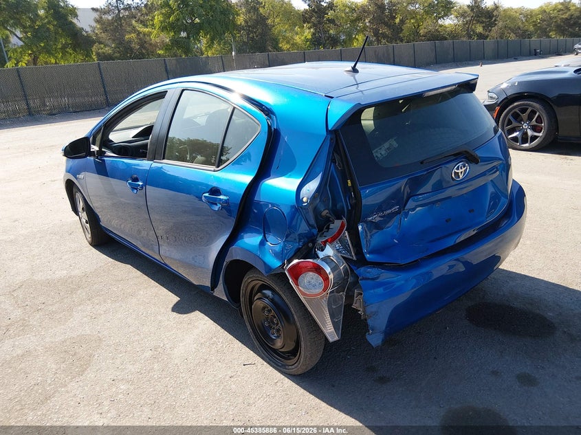 2014 Toyota Prius c VIN JTDKDTB37E1065712 IAAI salvage auction — REAR END, Salvage (Arizona), sold $1,550 on 2026-07-29 (photo 3)