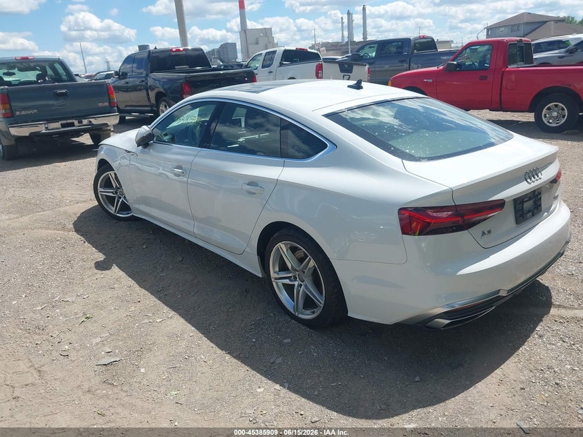 2021 Audi A5 VIN WAUDACF56MA012881 IAAI salvage auction — FRONT END, Salvage (Indiana), sold $11,800 on 2026-07-15 (photo 3)