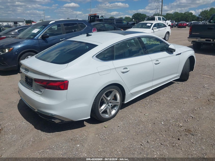 2021 Audi A5 VIN WAUDACF56MA012881 IAAI salvage auction — FRONT END, Salvage (Indiana), sold $11,800 on 2026-07-15 (photo 4)
