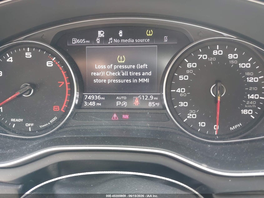 2021 Audi A5 VIN WAUDACF56MA012881 IAAI salvage auction — FRONT END, Salvage (Indiana), sold $11,800 on 2026-07-15 (photo 7)