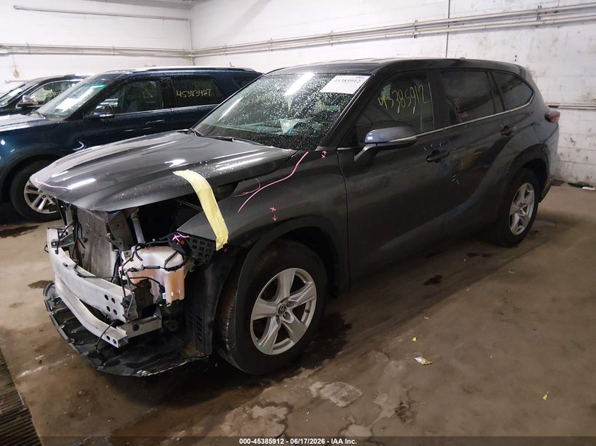 2023 Toyota Highlander VIN 5TDKDRAH4PS514768 IAAI salvage auction — FRONT END, Salvage (Minnesota), sold $25 on 2026-07-29 (photo 2)
