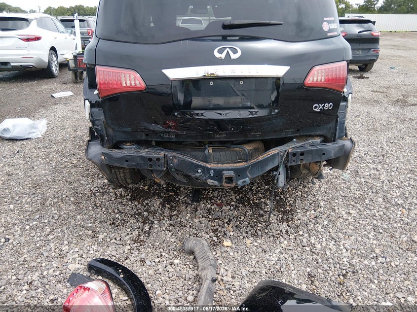 2014 Infiniti Qx80 VIN JN8AZ2NF9E9555328 IAAI salvage auction — REAR END, Salvage (Louisiana), sold $4,725 on 2026-07-22 (photo 6)