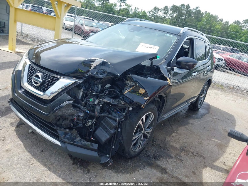 2017 Nissan Rogue VIN JN8AT2MT9HW145675 IAAI salvage auction — FRONT END, Salvage Title, sold $675 on 2026-07-24 (photo 2)