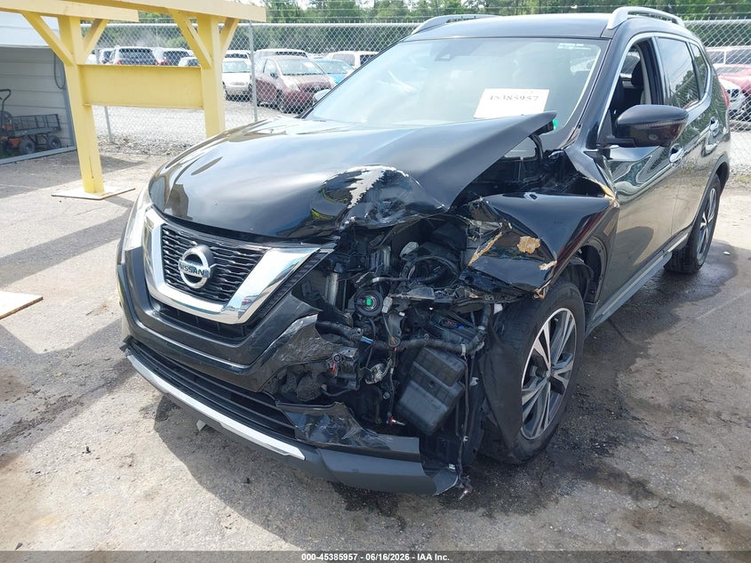 2017 Nissan Rogue VIN JN8AT2MT9HW145675 IAAI salvage auction — FRONT END, Salvage Title, sold $675 on 2026-07-24 (photo 6)