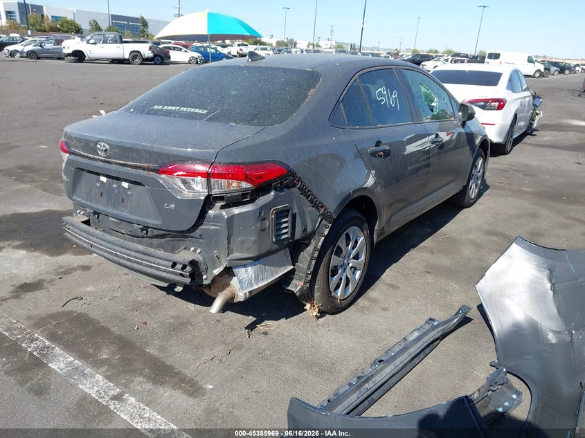 2025 Toyota Corolla VIN 5YFB4MDE2SP316003 IAAI salvage auction — SIDE, Salvage Title, sold $7,100 on 2026-08-02 (photo 4)