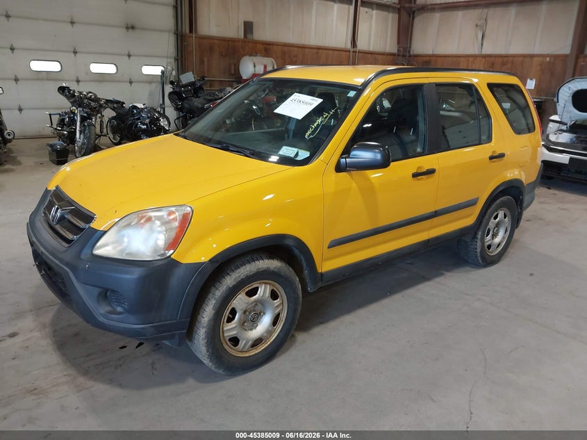2006 Honda Cr-v VIN SHSRD78576U401326 IAAI salvage auction — MECHANICAL, Clear (New York), sold $600 on 2026-07-15 (photo 2)