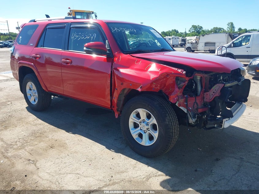 2019 Toyota 4runner VIN JTEBU5JR3K5675947 IAAI salvage auction — RIGHT FRONT, Salvage (Indiana), sold $11,400 on 2026-07-14 (photo 1)