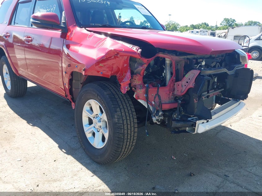 2019 Toyota 4runner VIN JTEBU5JR3K5675947 IAAI salvage auction — RIGHT FRONT, Salvage (Indiana), sold $11,400 on 2026-07-14 (photo 6)