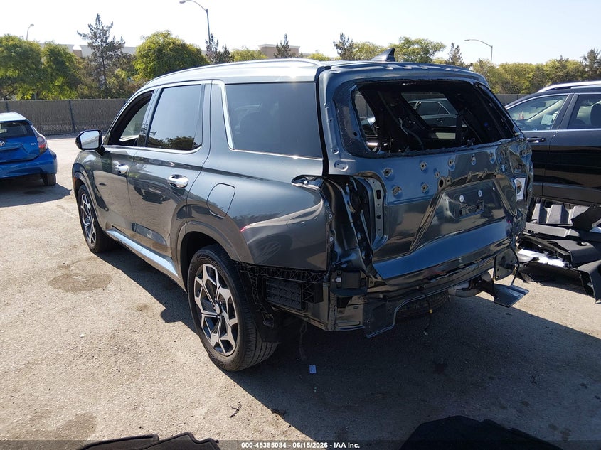 2021 Hyundai Palisade VIN KM8R74HE4MU257098 IAAI salvage auction — REAR END, Salvage (California), sold $9,000 on 2026-08-02 (photo 3)