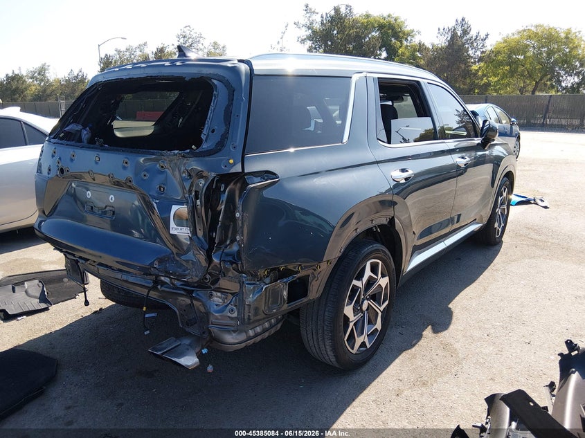 2021 Hyundai Palisade VIN KM8R74HE4MU257098 IAAI salvage auction — REAR END, Salvage (California), sold $9,000 on 2026-08-02 (photo 4)