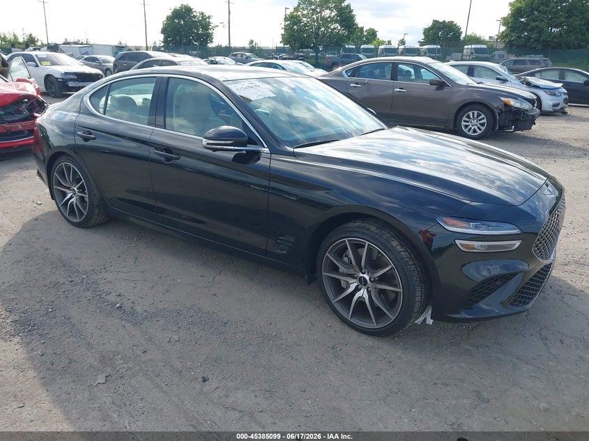 2026 Genesis G70 VIN KMTG34SC5TU164119 IAAI salvage auction — REAR END, Salvage Title, sold $875 on 2026-07-24 (photo 1)