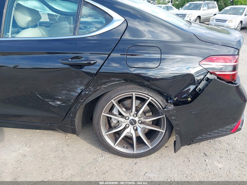 2026 Genesis G70 VIN KMTG34SC5TU164119 IAAI salvage auction — REAR END, Salvage Title, sold $875 on 2026-07-24 (photo 6)