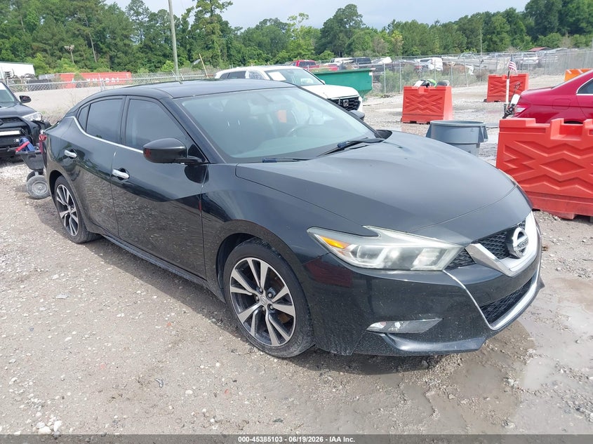 2017 Nissan Maxima VIN 1N4AA6AP6HC370112 IAAI salvage auction — REAR END, Salvage (North Carolina), sold $2,050 on 2026-07-09 (photo 1)