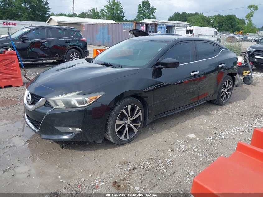 2017 Nissan Maxima VIN 1N4AA6AP6HC370112 IAAI salvage auction — REAR END, Salvage (North Carolina), sold $2,050 on 2026-07-09 (photo 2)