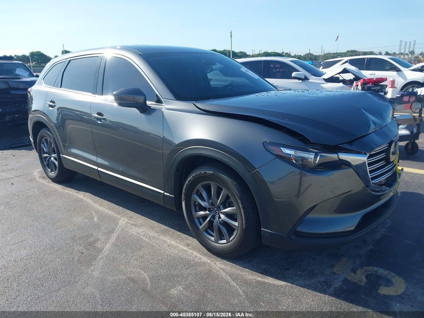 2022 Mazda Cx-9 VIN JM3TCBCY8N0602449 IAAI salvage auction — LEFT FRONT, Salvage Title, sold $6,400 on 2026-07-30 (photo 1)