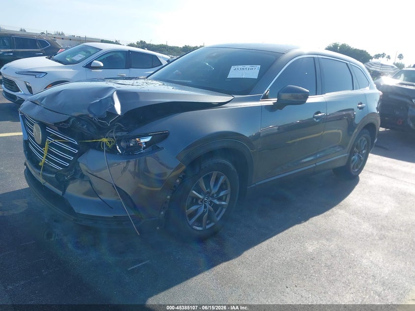2022 Mazda Cx-9 VIN JM3TCBCY8N0602449 IAAI salvage auction — LEFT FRONT, Salvage Title, sold $6,400 on 2026-07-30 (photo 2)