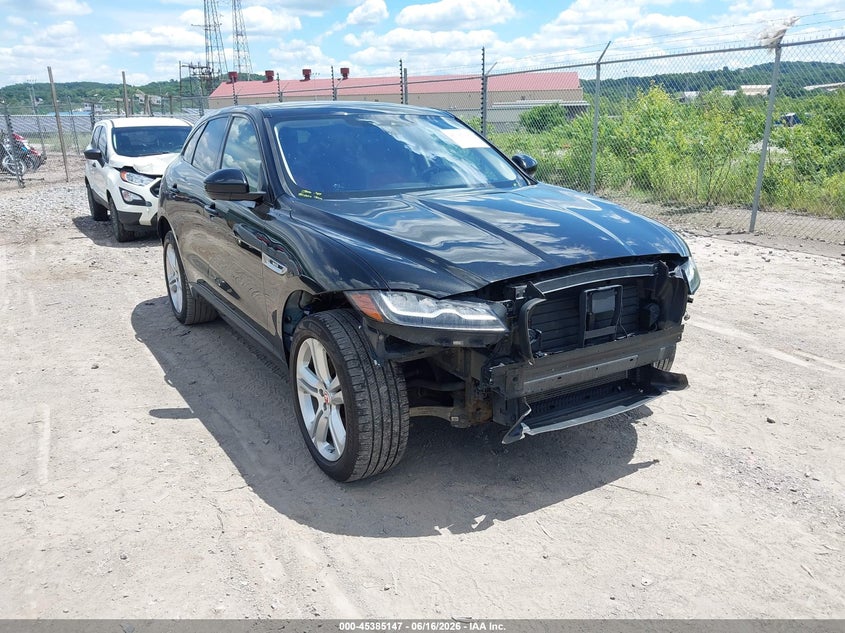 2017 Jaguar F-pace VIN SADCL2BV1HA064633 IAAI salvage auction — FRONT END, Salvage Title, sold $2,900 on 2026-07-28 (photo 1)