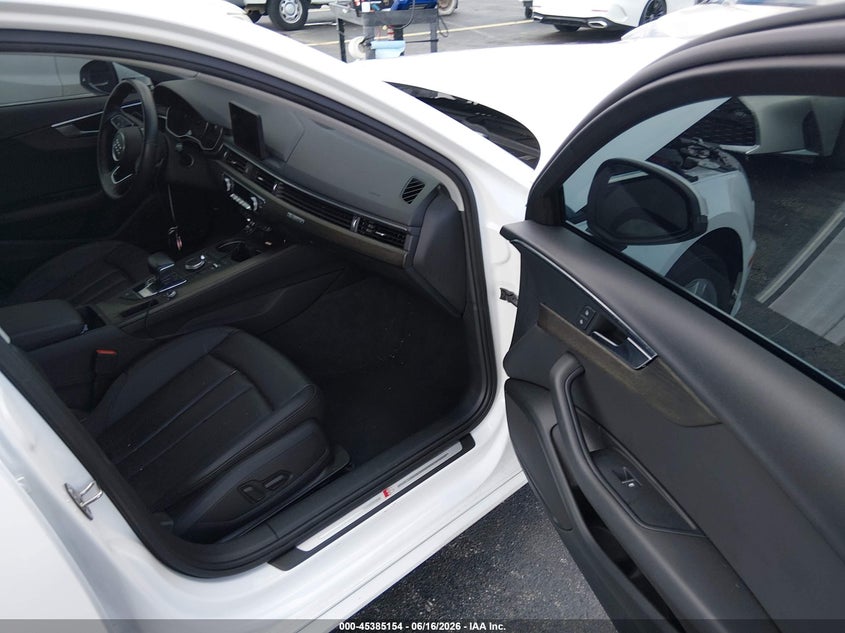 2019 Audi A4 VIN WAUDNAF47KA053663 IAAI salvage auction — FRONT END, Salvage Title, sold $1,950 on 2026-07-30 (photo 5)