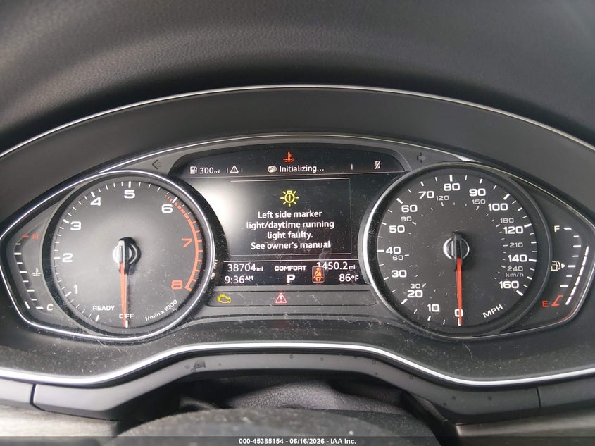 2019 Audi A4 VIN WAUDNAF47KA053663 IAAI salvage auction — FRONT END, Salvage Title, sold $1,950 on 2026-07-30 (photo 7)