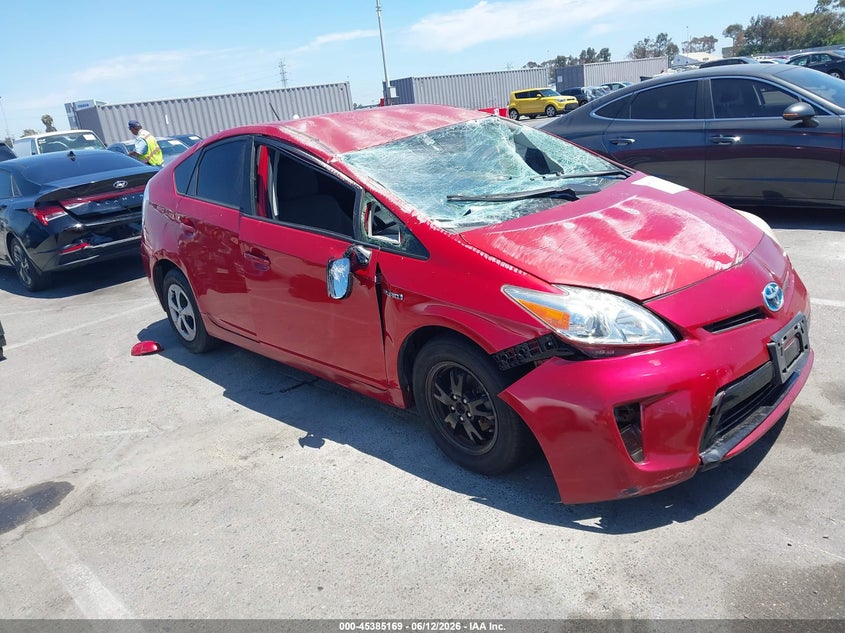 2012 Toyota Prius VIN JTDKN3DU3C1491929 IAAI salvage auction — NORMAL WEAR, Salvage (California), sold $650 on 2026-07-09 (photo 1)