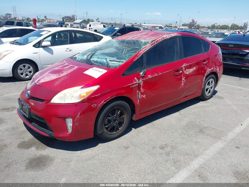 2012 Toyota Prius VIN JTDKN3DU3C1491929 IAAI salvage auction — NORMAL WEAR, Salvage (California), sold $650 on 2026-07-09 (photo 2)