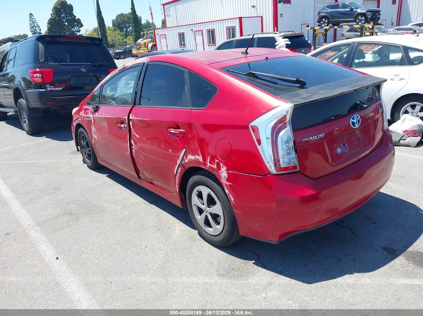 2012 Toyota Prius VIN JTDKN3DU3C1491929 IAAI salvage auction — NORMAL WEAR, Salvage (California), sold $650 on 2026-07-09 (photo 3)