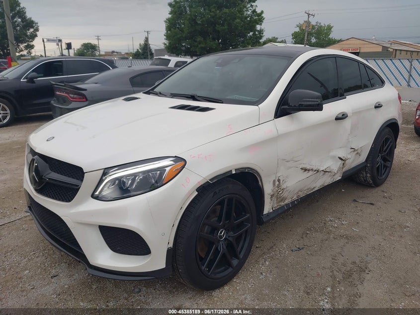2017 Mercedes-benz Amg gle coupe VIN 4JGED6EB2HA060371 IAAI salvage auction — SIDE, Salvage Title, sold $17,200 on 2026-08-18 (photo 2)