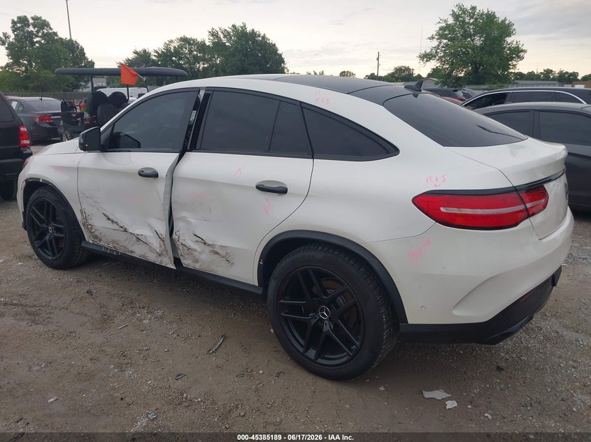 2017 Mercedes-benz Amg gle coupe VIN 4JGED6EB2HA060371 IAAI salvage auction — SIDE, Salvage Title, sold $17,200 on 2026-08-18 (photo 3)