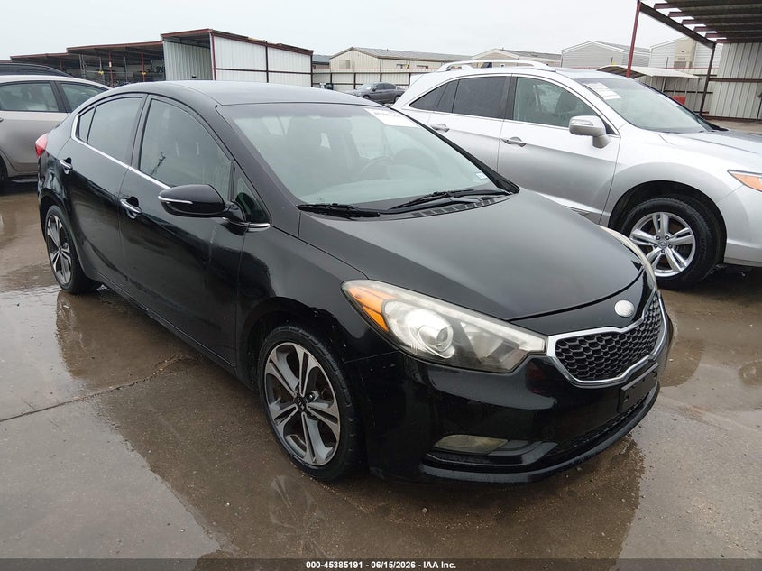 2014 Kia Forte VIN KNAFX4A88E5059368 IAAI salvage auction — NORMAL WEAR, Original (Texas), sold $875 on 2026-07-28 (photo 1)