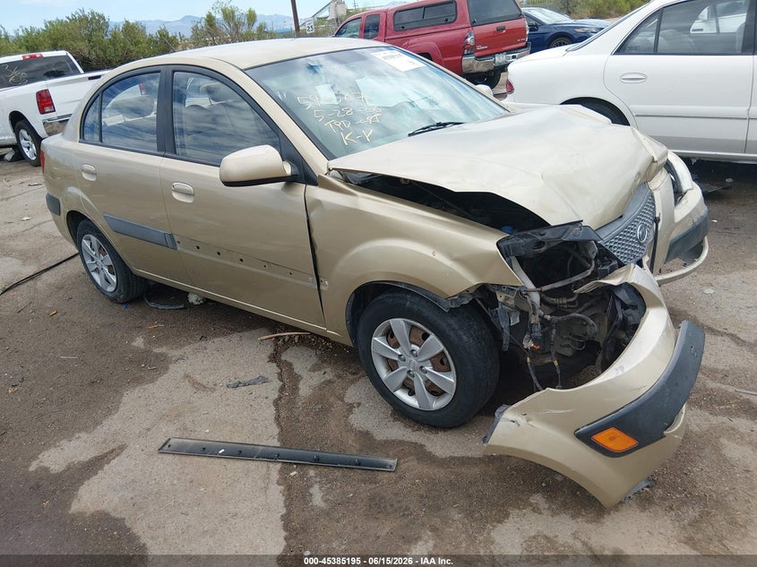 2009 Kia Rio VIN KNADE223196463391 IAAI salvage auction — FRONT END, Salvage (Arizona), sold $250 on 2026-07-30 (photo 1)