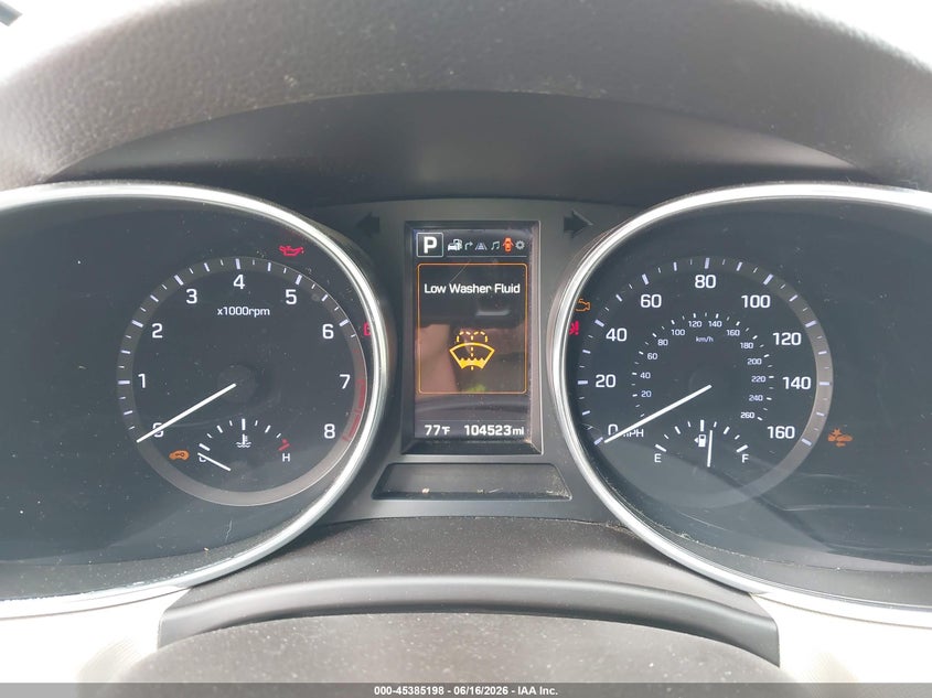 2017 Hyundai Santa fe VIN 5XYZW4LAXHG406004 IAAI salvage auction — FRONT & REAR, Salvage (North Carolina), sold $2,400 on 2026-07-20 (photo 7)