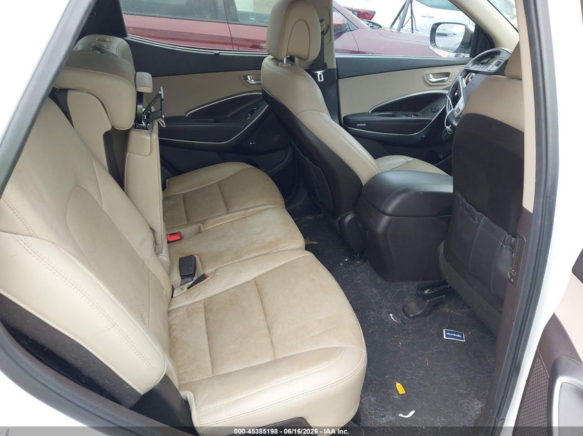 2017 Hyundai Santa fe VIN 5XYZW4LAXHG406004 IAAI salvage auction — FRONT & REAR, Salvage (North Carolina), sold $2,400 on 2026-07-20 (photo 8)