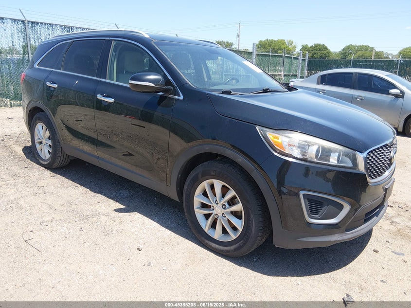 2016 Kia Sorento VIN 5XYPG4A39GG004370 IAAI salvage auction — HAIL, Salvage (Kansas), sold $1,350 on 2026-07-17 (photo 1)