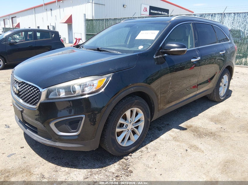 2016 Kia Sorento VIN 5XYPG4A39GG004370 IAAI salvage auction — HAIL, Salvage (Kansas), sold $1,350 on 2026-07-17 (photo 2)